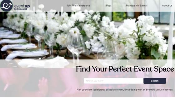 EventUp for listing wedding venue
