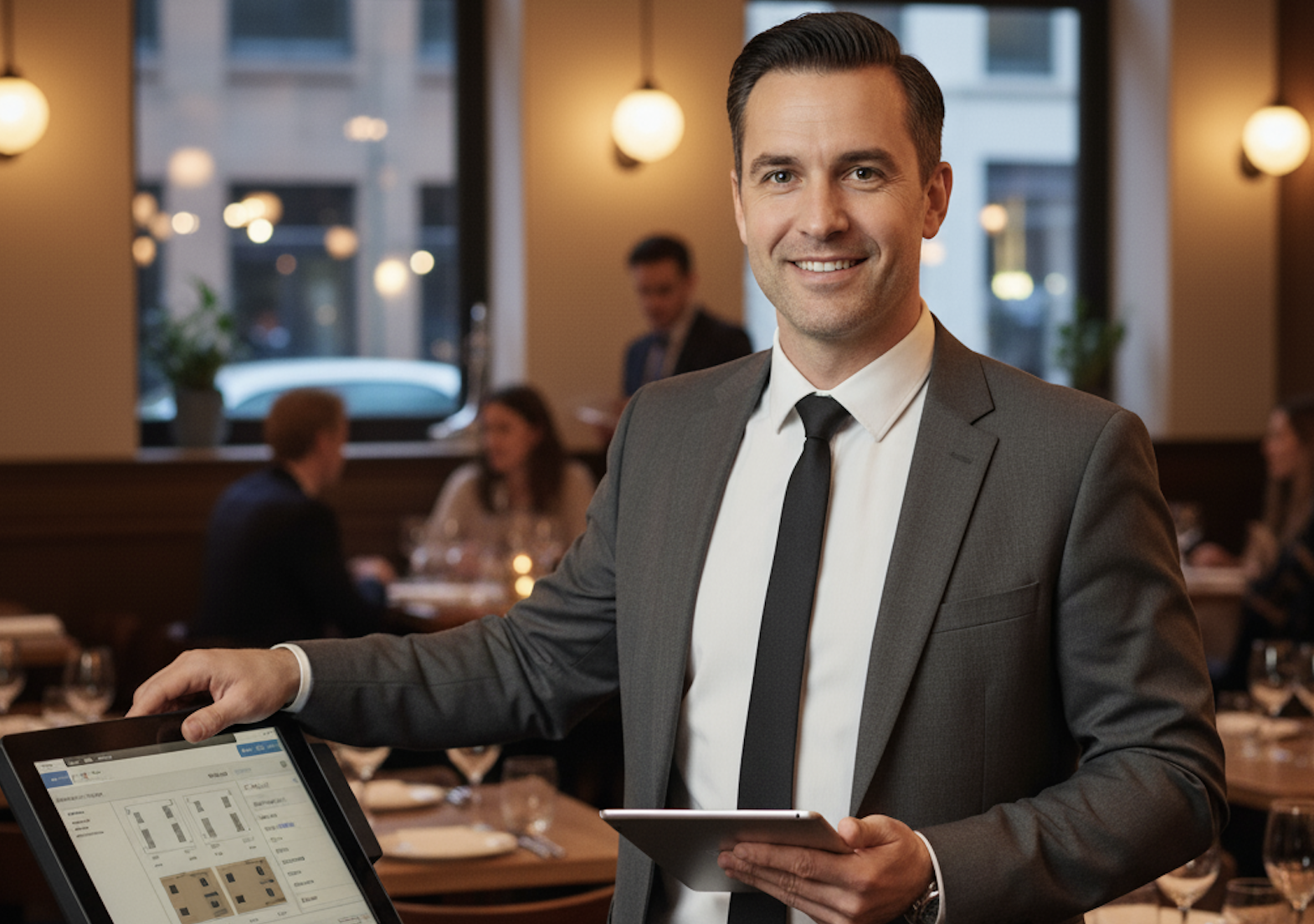 restaurant manager with Restaurant Technology