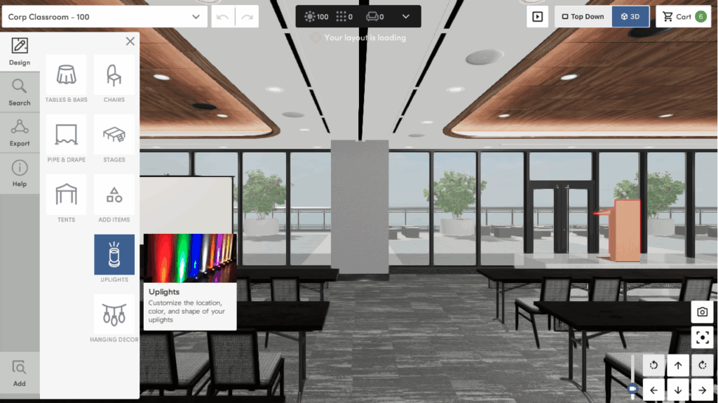 Classroom Seating Arrangement in Tripleseat Floorplans