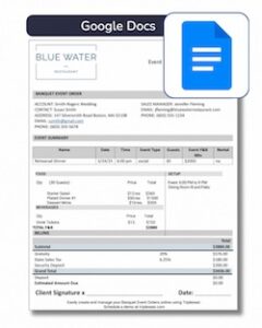 Google Docs BEO Template 