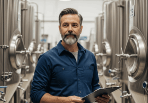 Owner at a Brewery Creating Business Plan