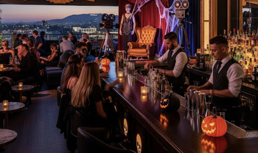 rooftop bar themed event - AI Generated 08072025