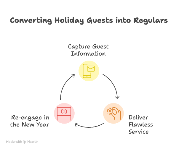 turn holiday guests into regulars chart