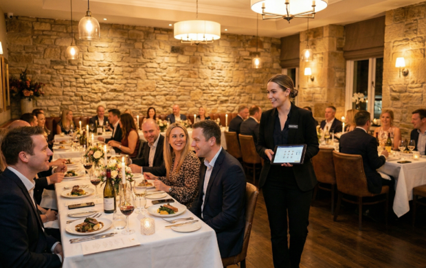 Event manager on floor